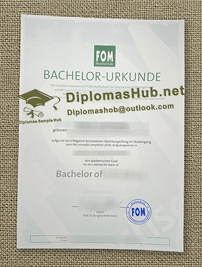 FOM Hochschule Urkunde