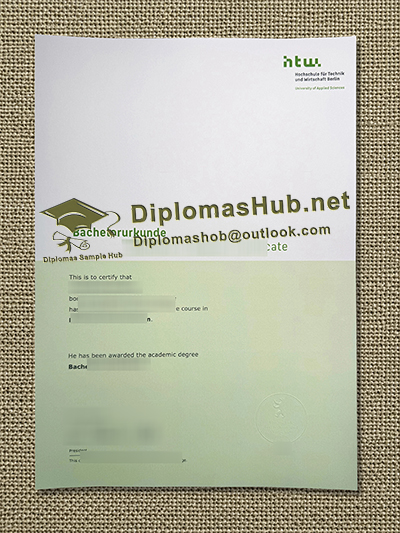 Hochschule für Technik und Wirtschaft Berlin Urkunde