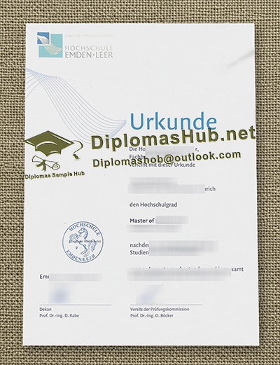 Hochschule Emden/Leer Urkunde