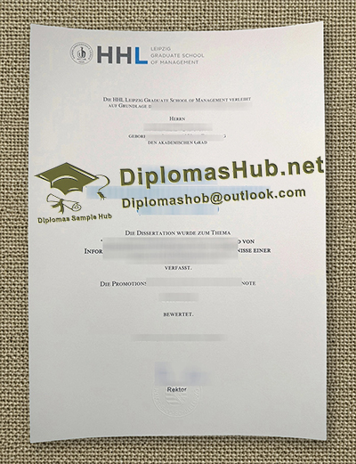 Leipziger Graduiertenschule für Management Urkunde