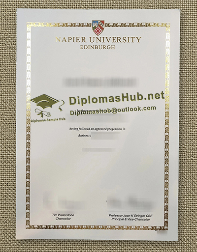 Edinburgh Napier University degree