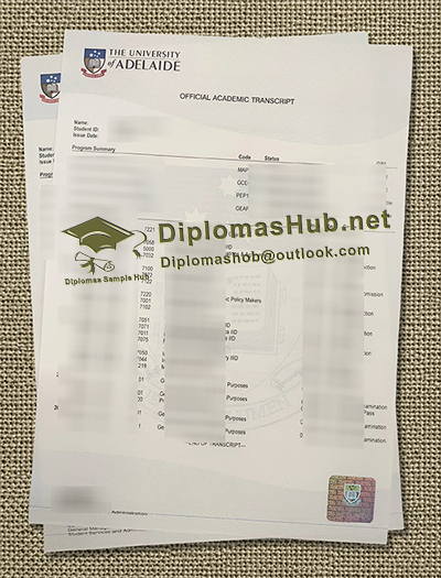 University of Adelaide Transcript