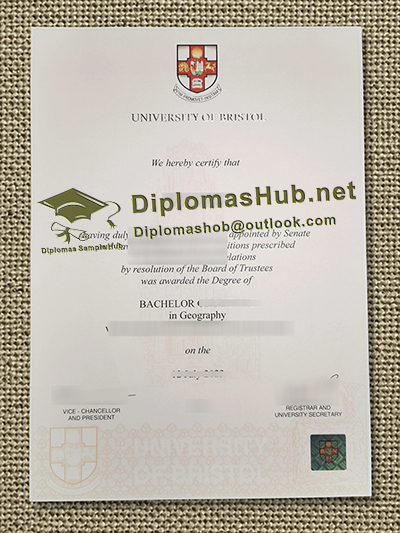 University of Bristol Degree Certificate