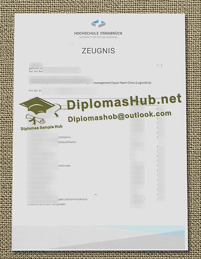 Universität Osnabrück Zeugnis