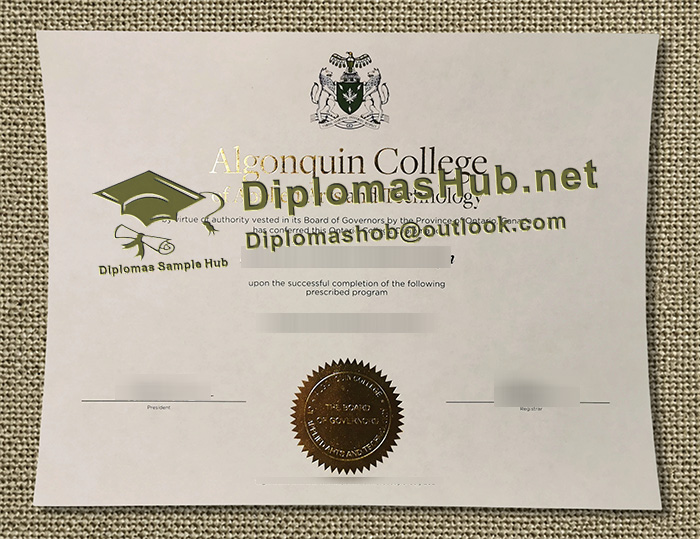 Algonquin College Diploma