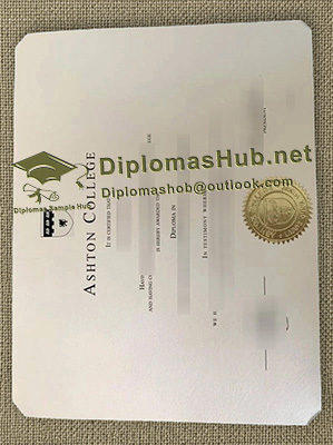 Ashton College Diploma