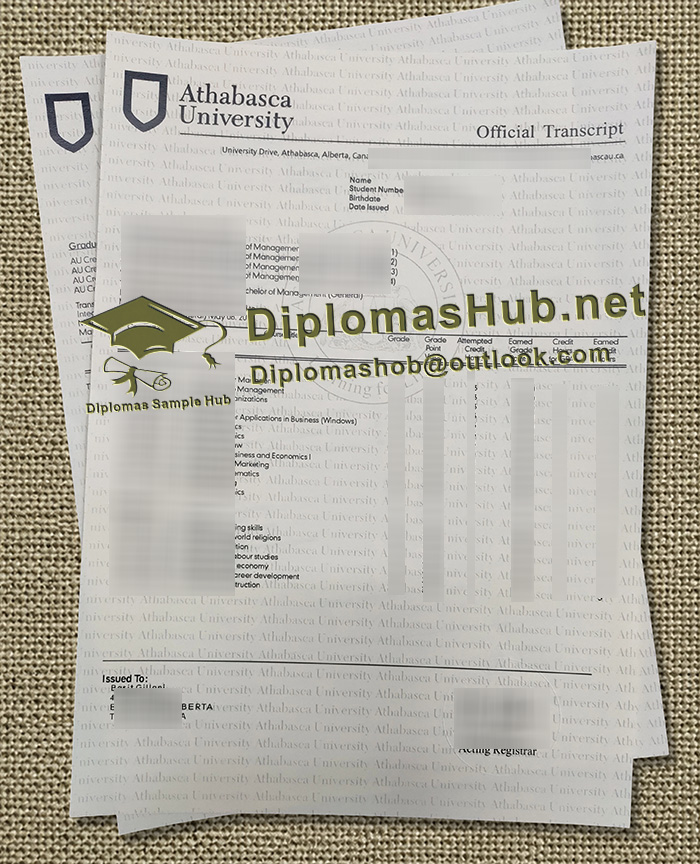 Athabasca University Transcript