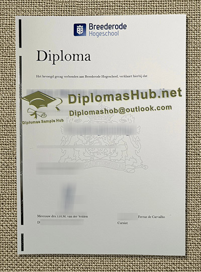 Breederode Hogeschool Diploma