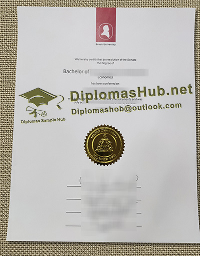 Brock University Diploma