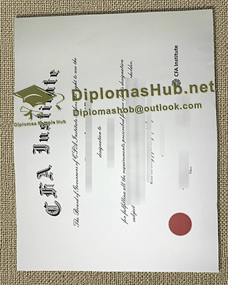 CFA Institute Certificate