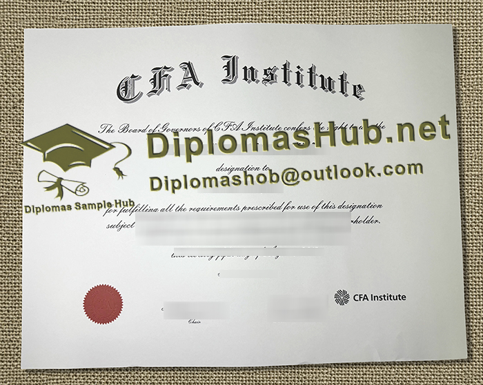 CFA Institute Certificate