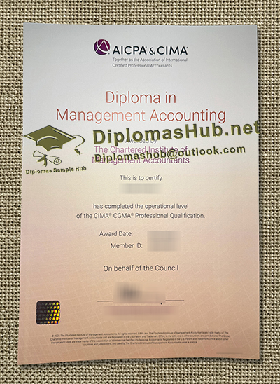 CIMA Certificate