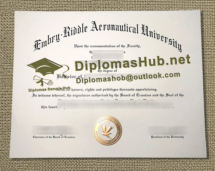 Embry–Riddle Aeronautical University Diploma