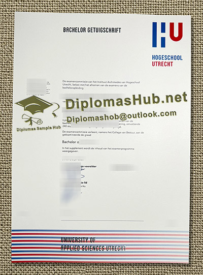 Hogeschool Utrecht Getuigschrift