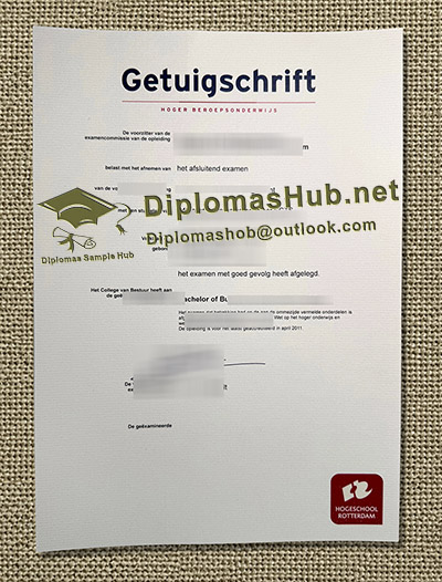 Hogeschool Rotterdam Getuigschrift