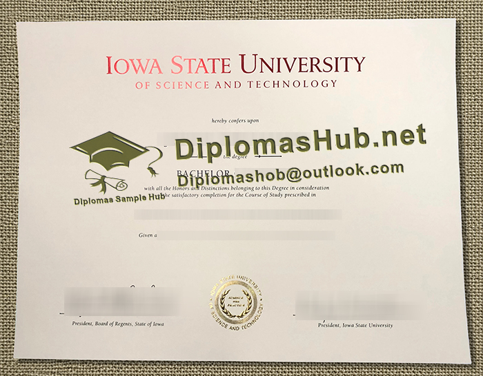 Iowa State University Diploma