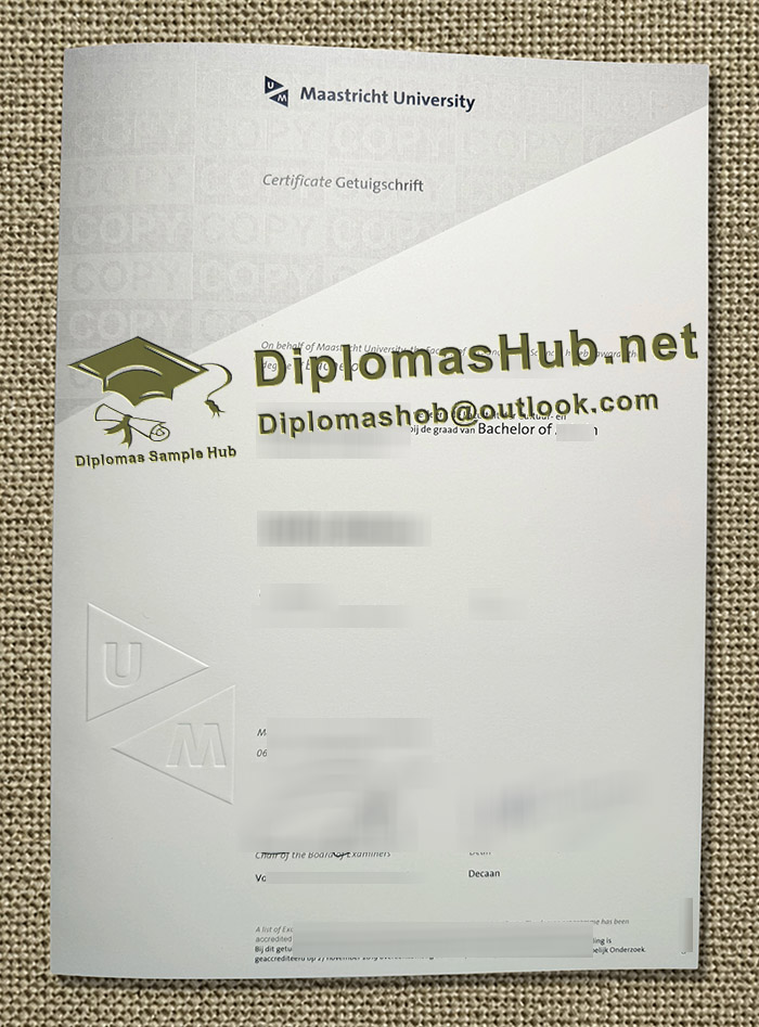 Maastricht University Getuigschrift
