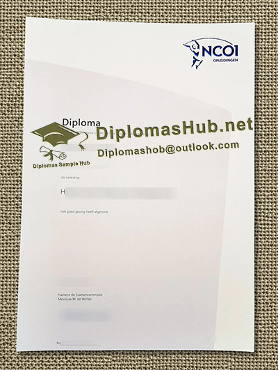 NCOI Opleidingen Getuigschrift