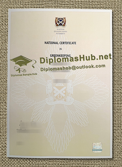 Scottish Qualifications Authority Certificate