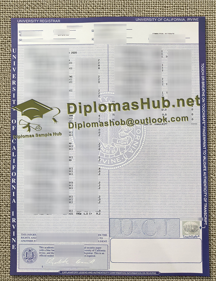 UC Irvine Transcript