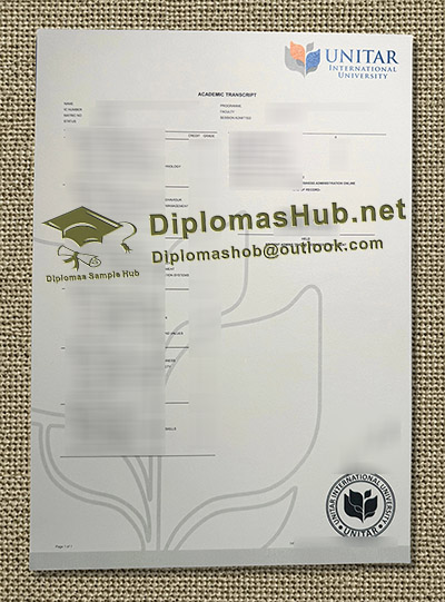 UNITAR International University Transcript