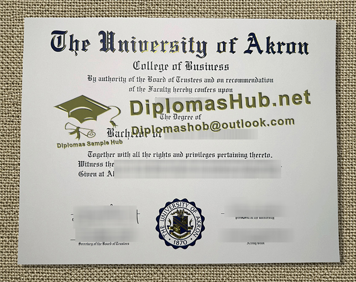 University of Akron Diploma University of Akron Diploma