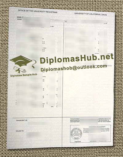 University of California, Davis Transcripts