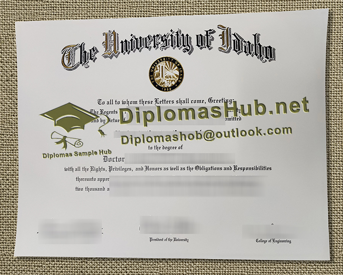 University of Idaho Diploma