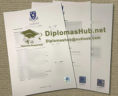 University of Liverpool Transcript