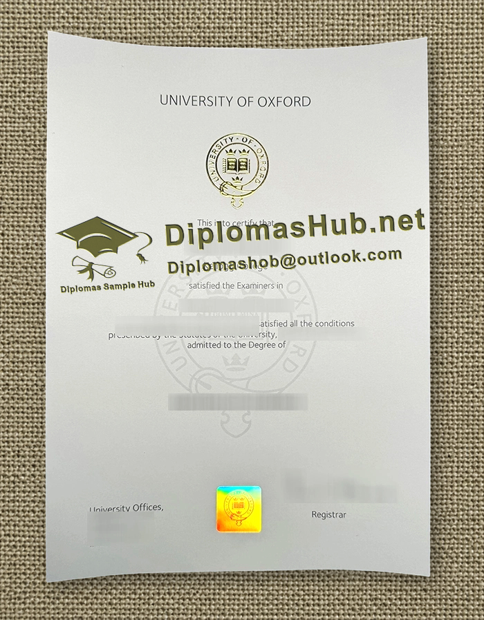 University of Oxford Degree University of Oxford Degree