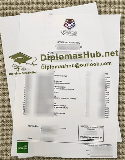 University of Strathclyde Transcript