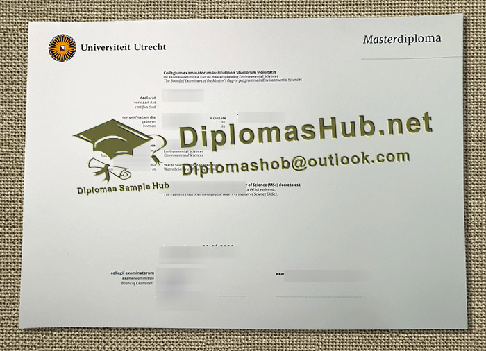 Universiteit Utrecht Getuigschrift