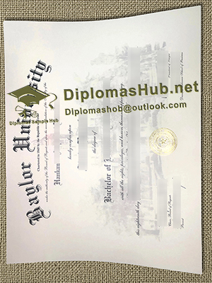 Baylor University Diploma