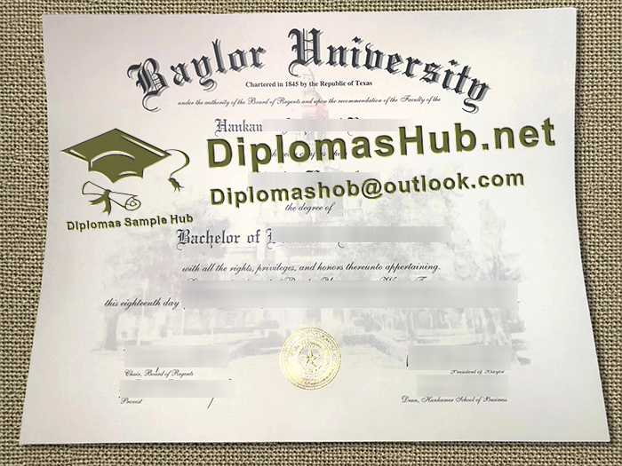 Baylor University Diploma
