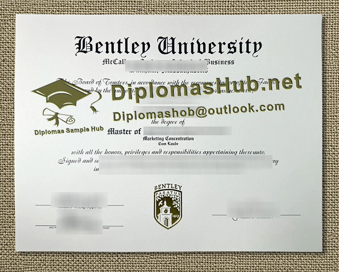 Bentley University Diploma Bentley University Diploma