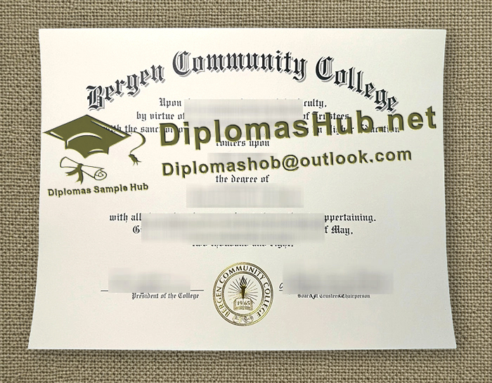 Bergen Community College Diploma Bergen Community College Diploma