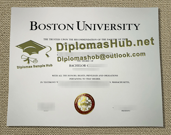 Boston University Diploma Boston University Diploma