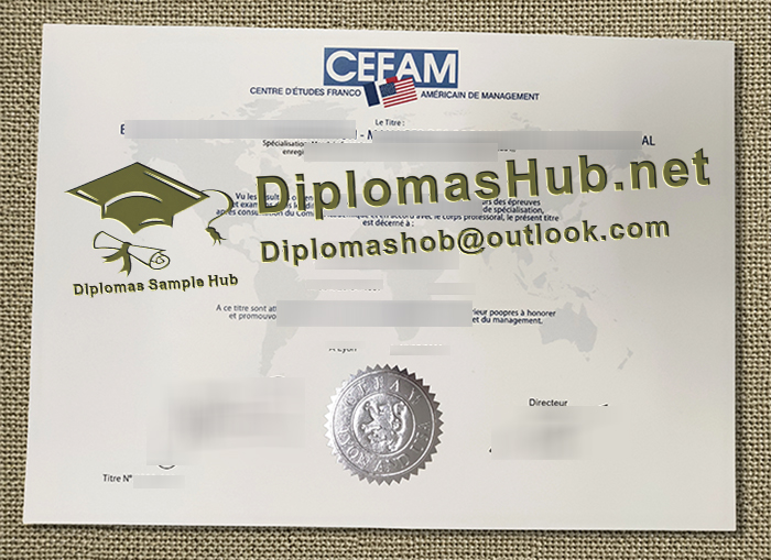 CEFAM Certificate CEFAM Certificate