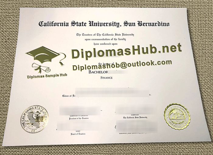 Cal State San Bernardino Diploma