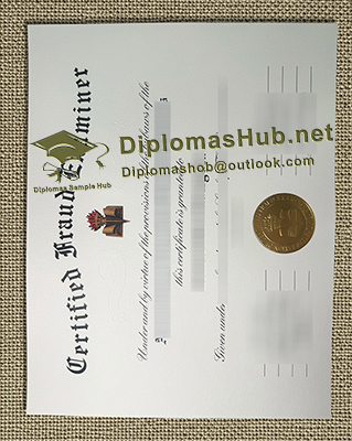 Certified Fraud Examiner Certificate