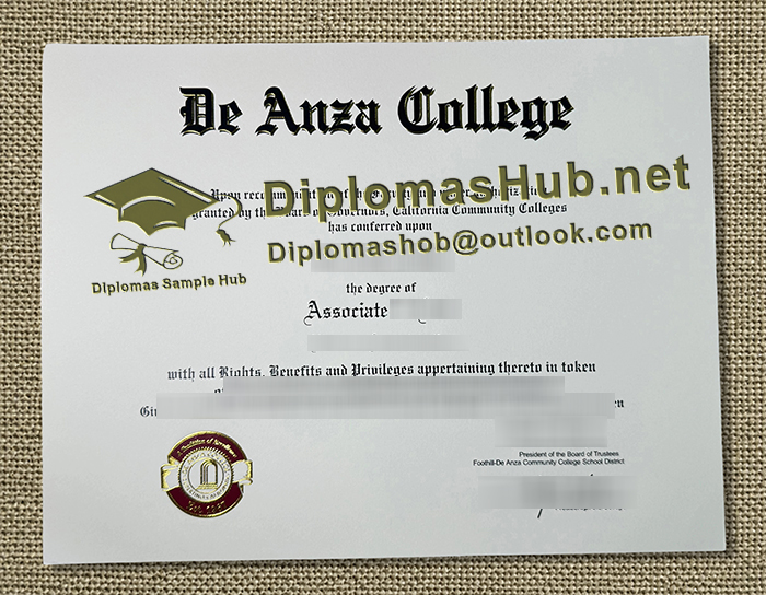 De Anza College Diploma De Anza College Diploma