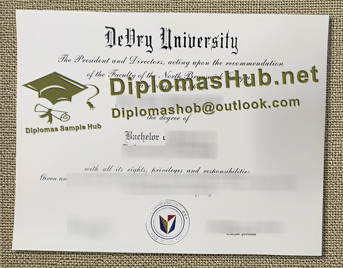 DeVry University Diploma