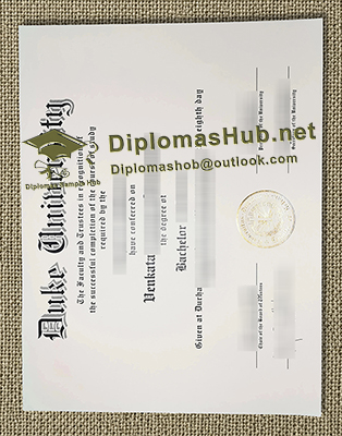 Duke University Diploma