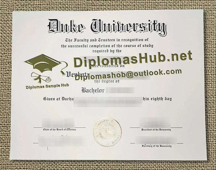 Duke University Diploma Duke University Diploma