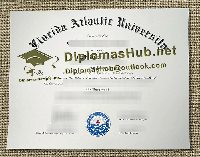 Florida Atlantic University Diploma