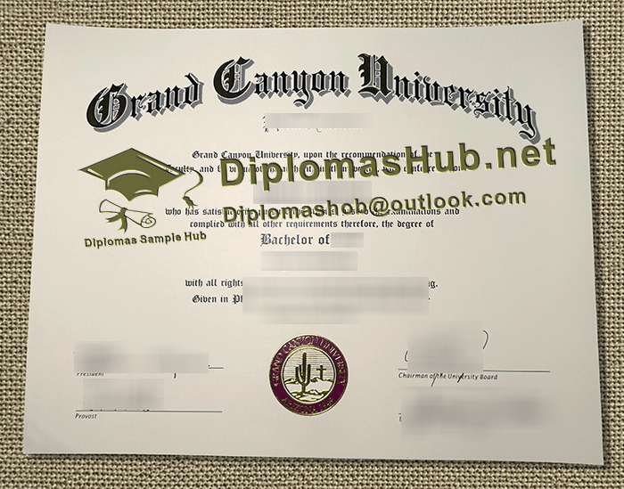 Grand Canyon University Diploma