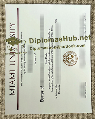 Miami University Diploma