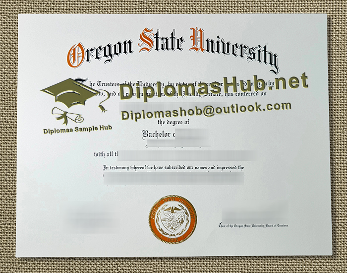 Oregon State University Diploma Oregon State University Diploma