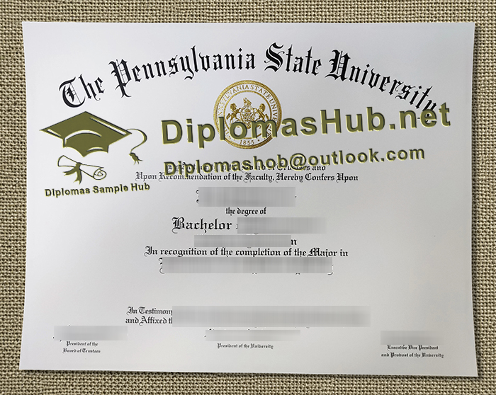 Pennsylvania State University Diploma