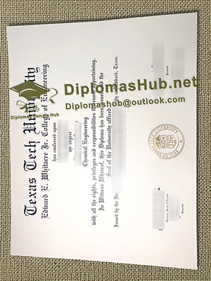 Texas Tech University Diploma